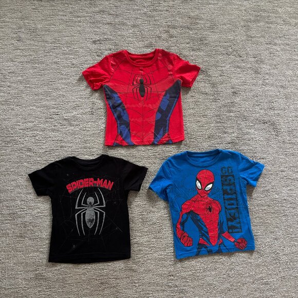 Spider-Man Shirts - Set of 3 - Toddler T-Shirts - Superhero Shirts - Marvel - Picture 1 of 6